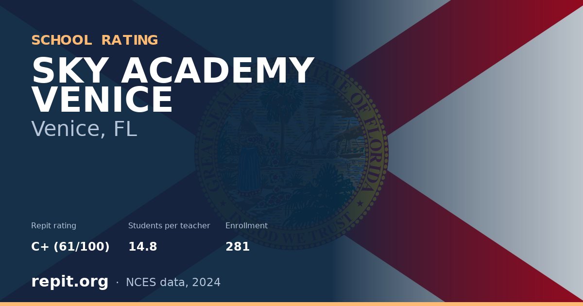 SKY ACADEMY VENICE, Venice, FL — Repit school rating C+ (61/100)