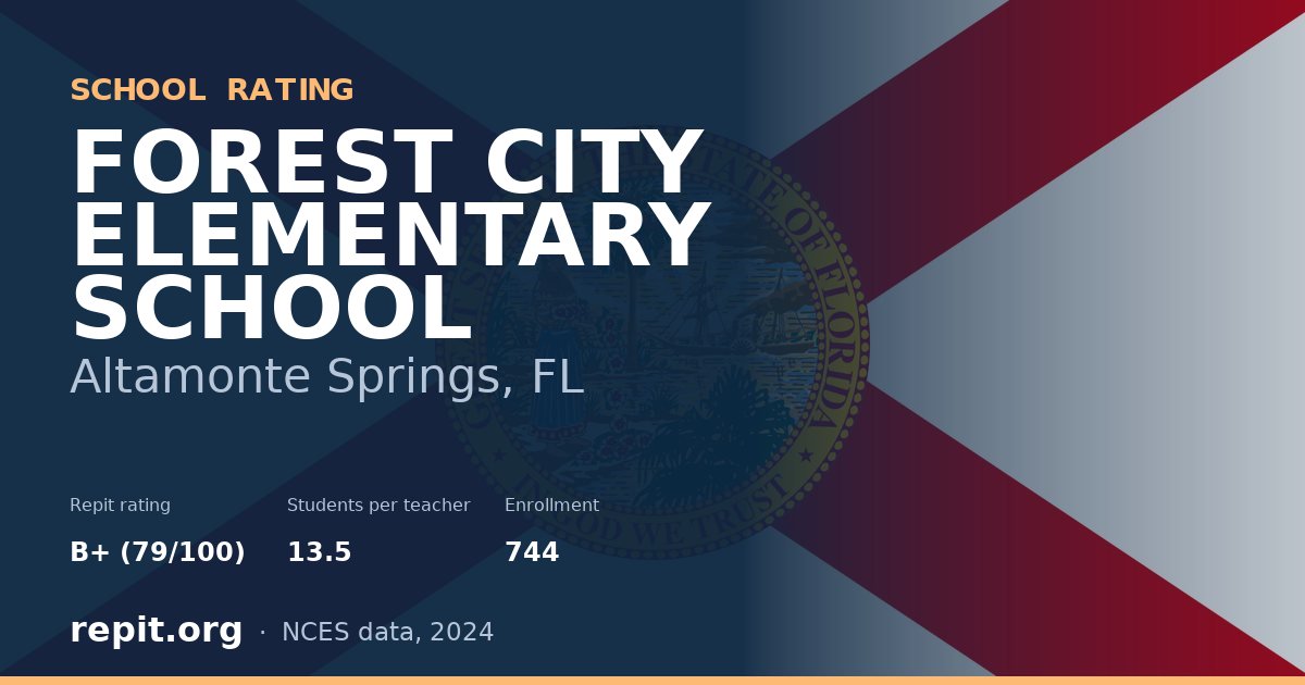 FOREST CITY ELEMENTARY SCHOOL, Altamonte Springs, FL — Repit school rating B+ (79/100)