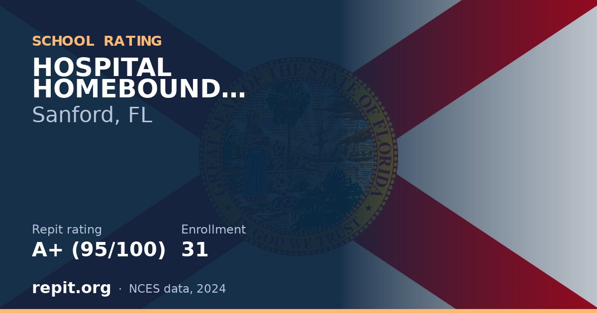 HOSPITAL HOMEBOUND PROGRAM, Sanford, FL — Repit school rating A+ (95/100)