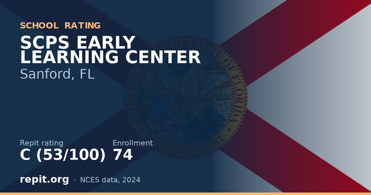 SCPS EARLY LEARNING CENTER, Sanford, FL — Repit school rating C (53/100)