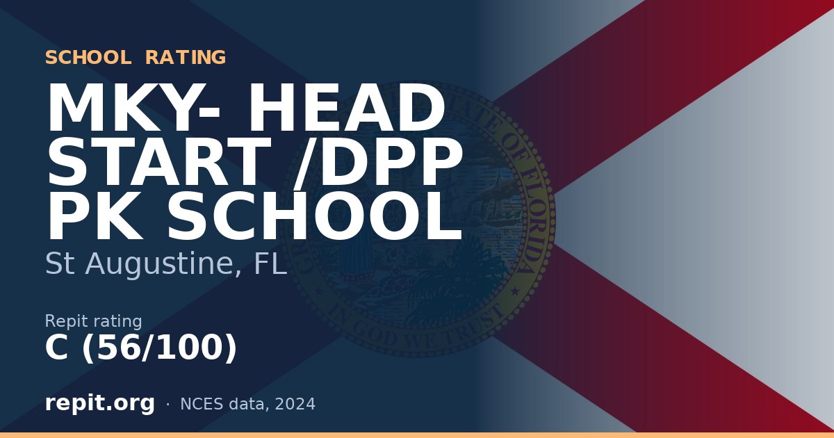 MKY- HEAD START /DPP PK SCHOOL, St Augustine, FL — Repit school rating C (56/100)