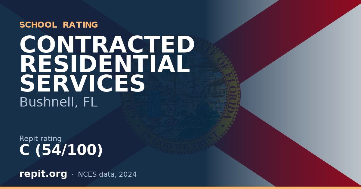 CONTRACTED RESIDENTIAL SERVICES, Bushnell, FL — Repit school rating C (54/100)