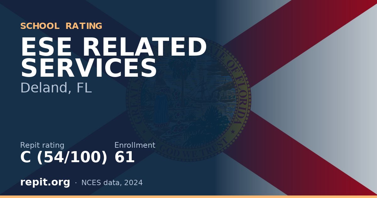 ESE RELATED SERVICES, Deland, FL — Repit school rating C (54/100)