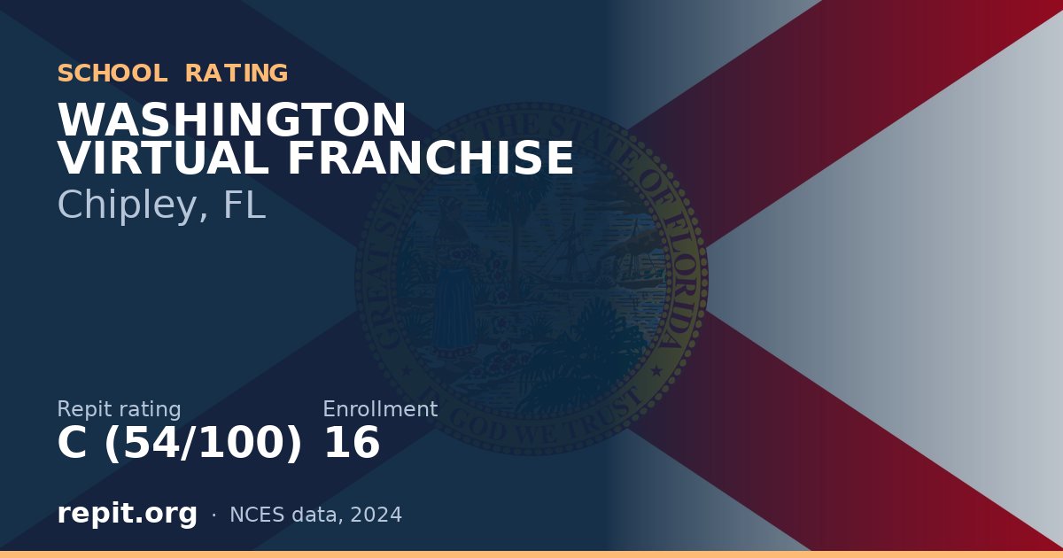 WASHINGTON VIRTUAL FRANCHISE, Chipley, FL — Repit school rating C (54/100)