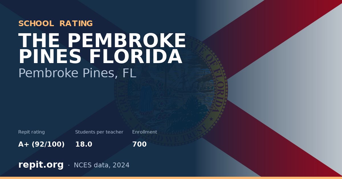 THE PEMBROKE PINES FLORIDA, Pembroke Pines, FL — Repit school rating A+ (92/100)