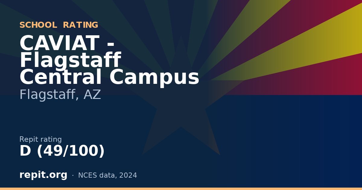 CAVIAT - Flagstaff Central Campus, Flagstaff, AZ — Repit school rating D (49/100)