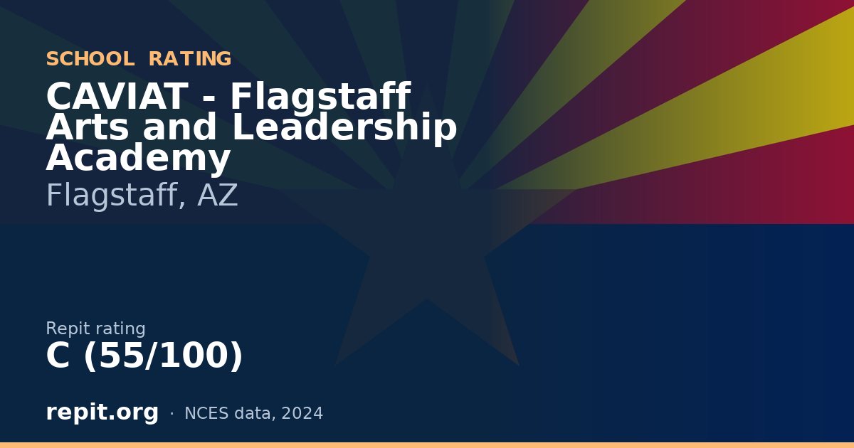 CAVIAT - Flagstaff Arts and Leadership Academy, Flagstaff, AZ — Repit school rating C (55/100)
