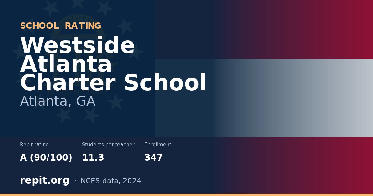 Westside Atlanta Charter School, Atlanta, GA — Repit school rating A (90/100)