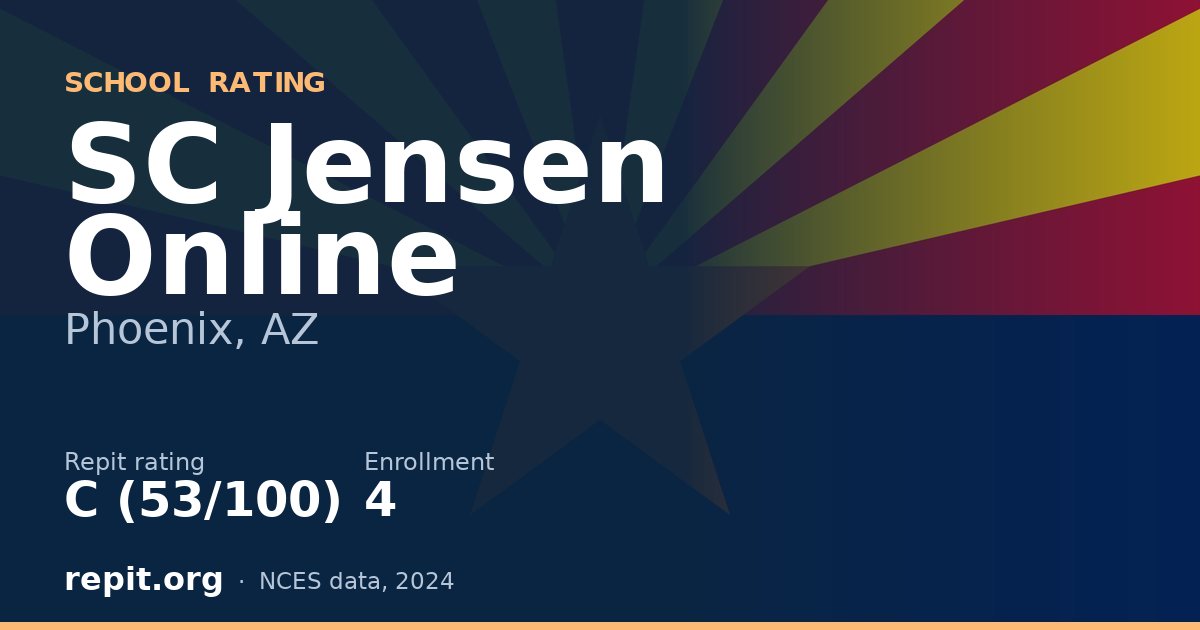 SC Jensen Online, Phoenix, AZ — Repit school rating C (53/100)