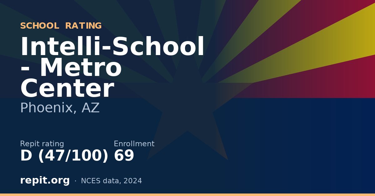 Intelli-School - Metro Center, Phoenix, AZ — Repit school rating D (47/100)