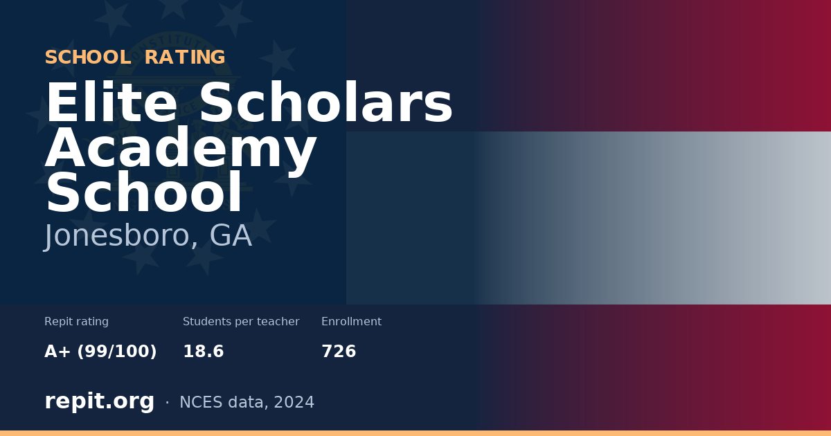 Elite Scholars Academy School, Jonesboro, GA — Repit school rating A+ (99/100)