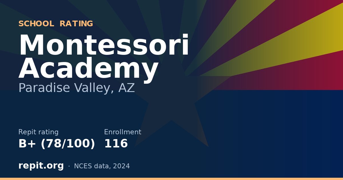Montessori Academy, Paradise Valley, AZ — Repit school rating B+ (78/100)