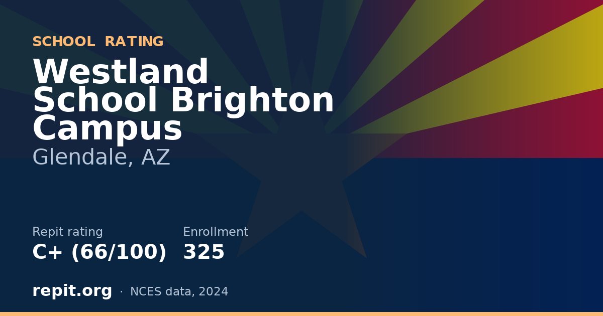 Westland School Brighton Campus, Glendale, AZ — Repit school rating C+ (66/100)