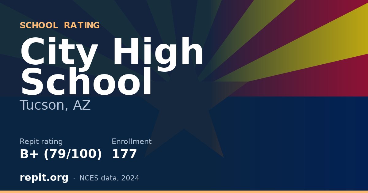 City High School, Tucson, AZ — Repit school rating B+ (79/100)