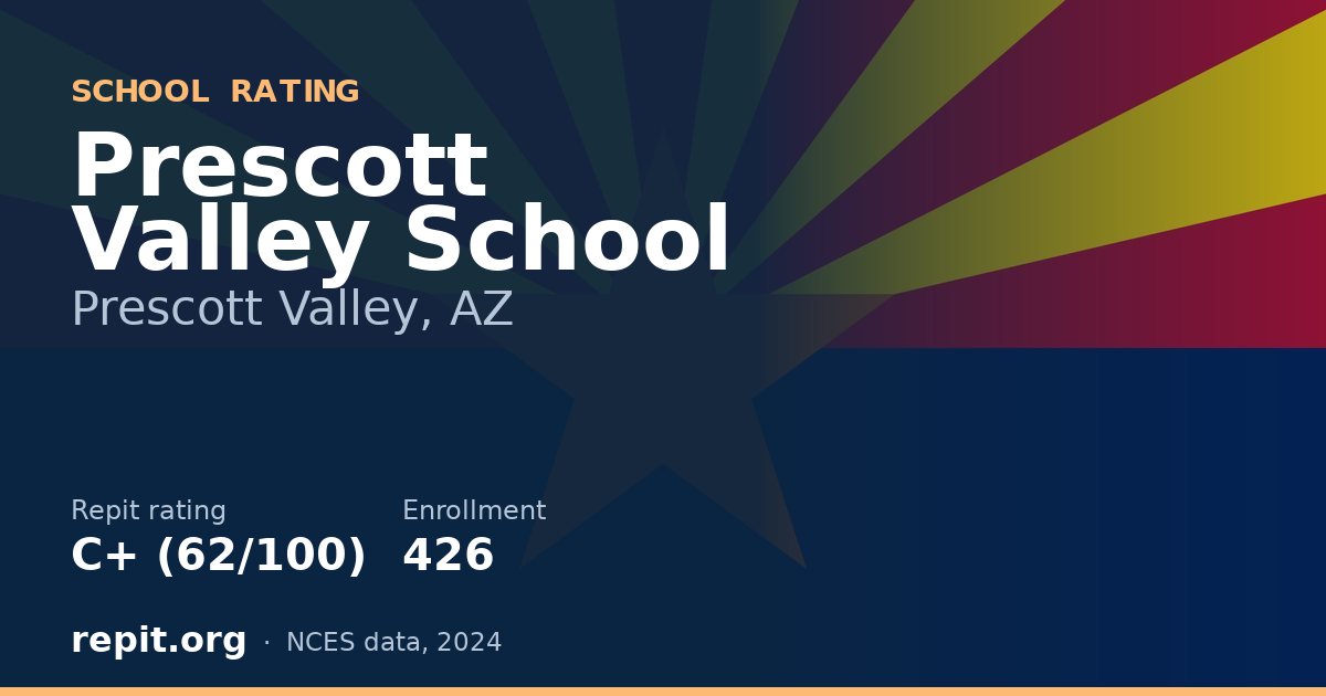 Prescott Valley School, Prescott Valley, AZ — Repit school rating C+ (62/100)