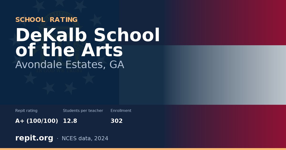 DeKalb School of the Arts, Avondale Estates, GA — Repit school rating A+ (100/100)
