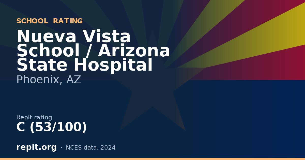Nueva Vista School / Arizona State Hospital, Phoenix, AZ — Repit school rating C (53/100)