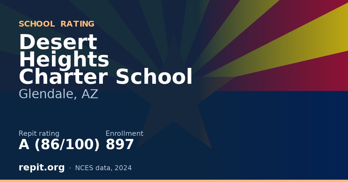 Desert Heights Charter School, Glendale, AZ — Repit school rating A (86/100)