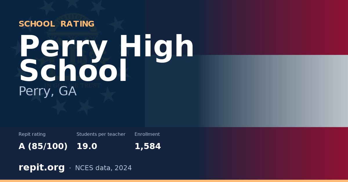 Perry High School, Perry, GA — Repit school rating A (85/100)