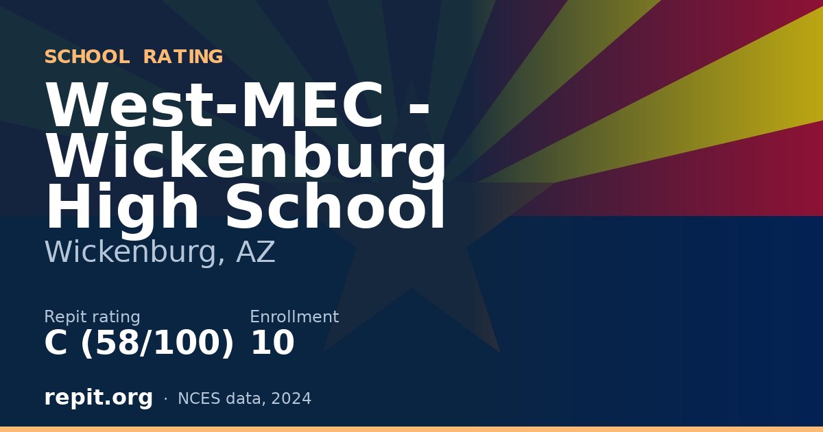 West-MEC - Wickenburg High School, Wickenburg, AZ — Repit school rating C (58/100)