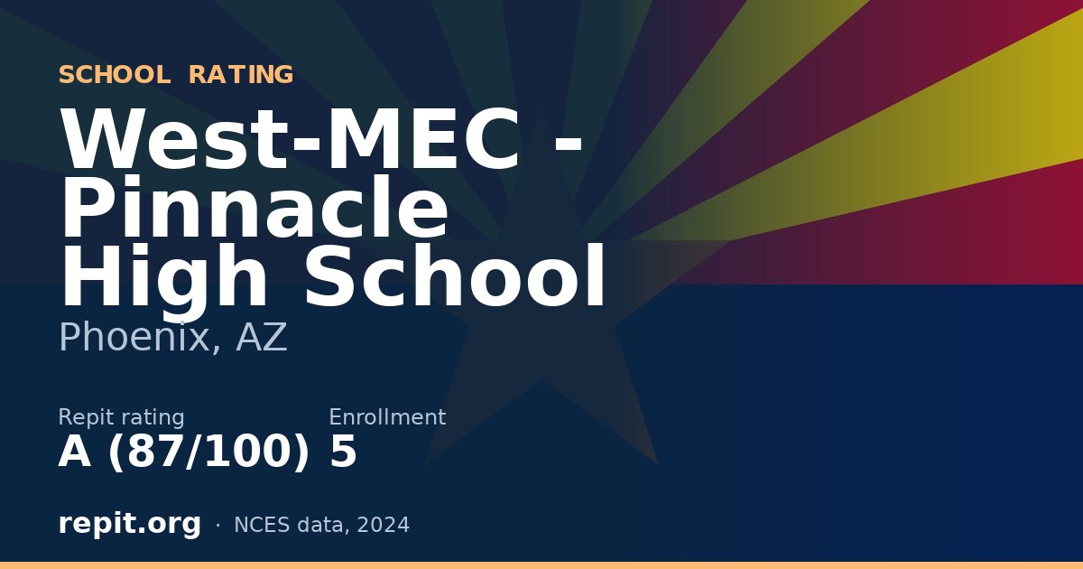 West-MEC - Pinnacle High School, Phoenix, AZ — Repit school rating A (87/100)