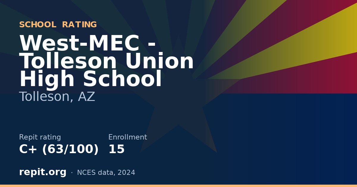 West-MEC - Tolleson Union High School, Tolleson, AZ — Repit school rating C+ (63/100)