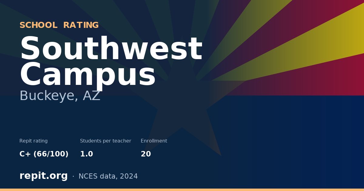 Southwest Campus, Buckeye, AZ — Repit school rating C+ (66/100)