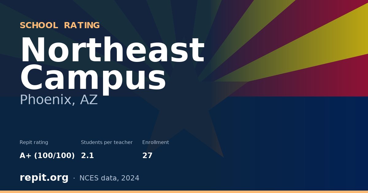 Northeast Campus, Phoenix, AZ — Repit school rating A+ (100/100)