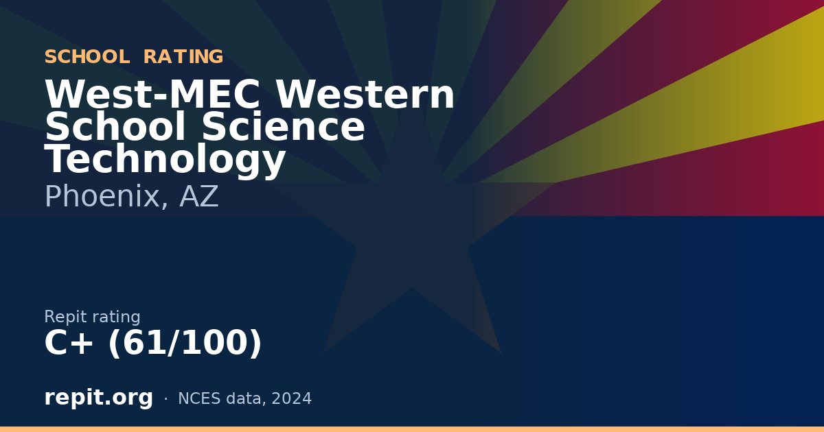West-MEC Western School Science Technology, Phoenix, AZ — Repit school rating C+ (61/100)