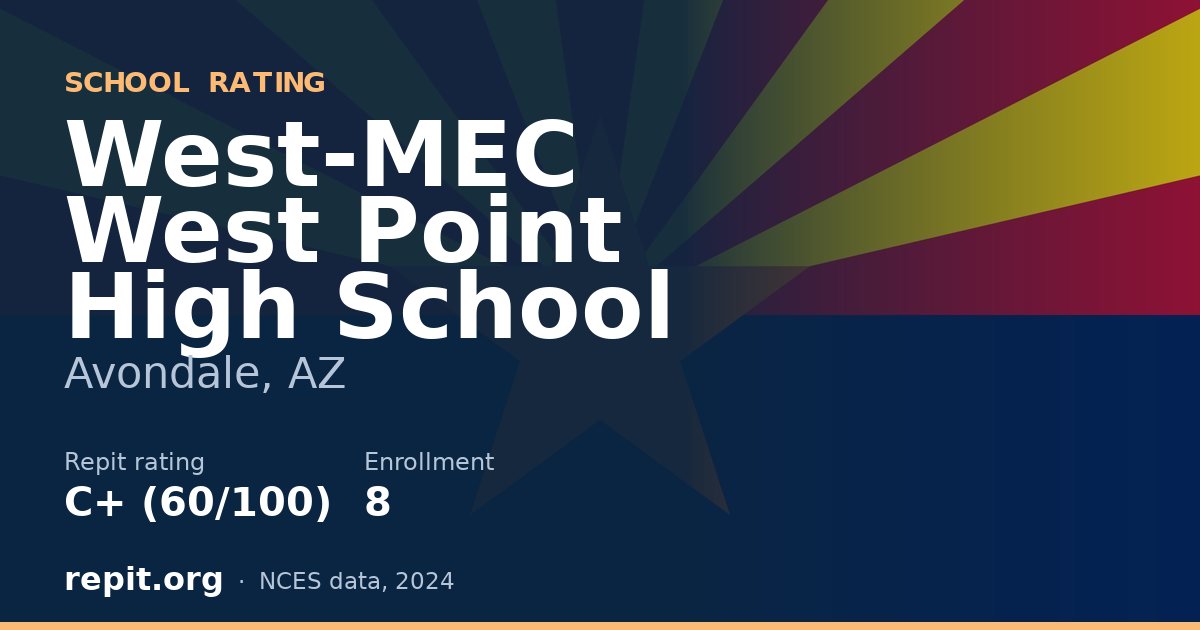 West-MEC West Point High School, Avondale, AZ — Repit school rating C+ (60/100)