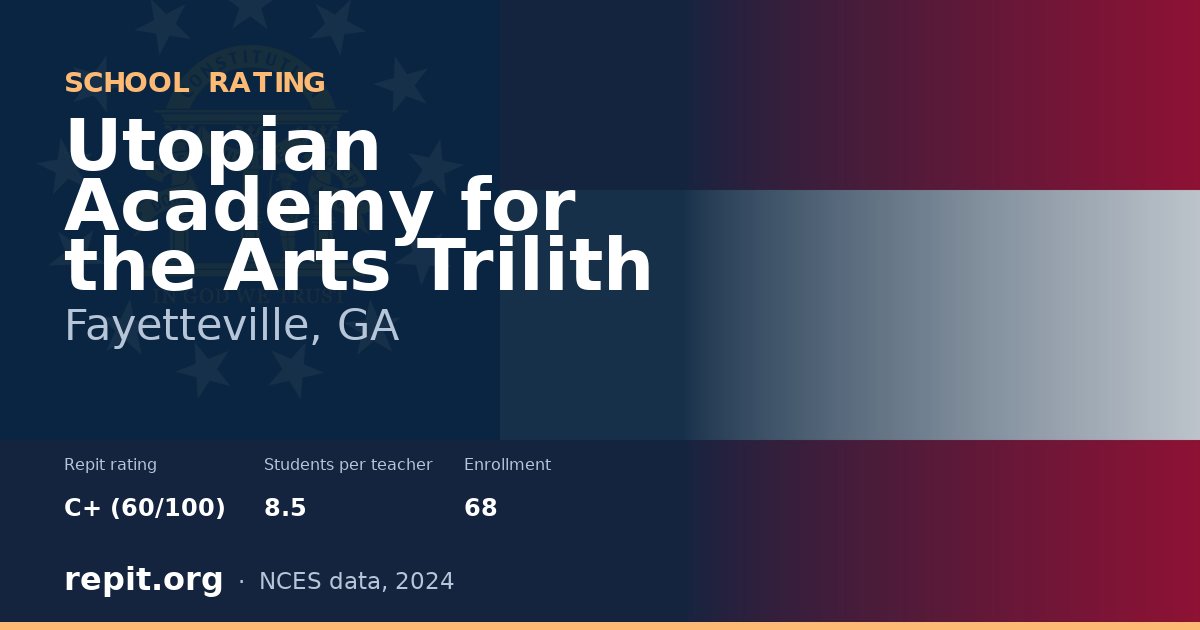 Utopian Academy for the Arts Trilith, Fayetteville, GA — Repit school rating C+ (60/100)