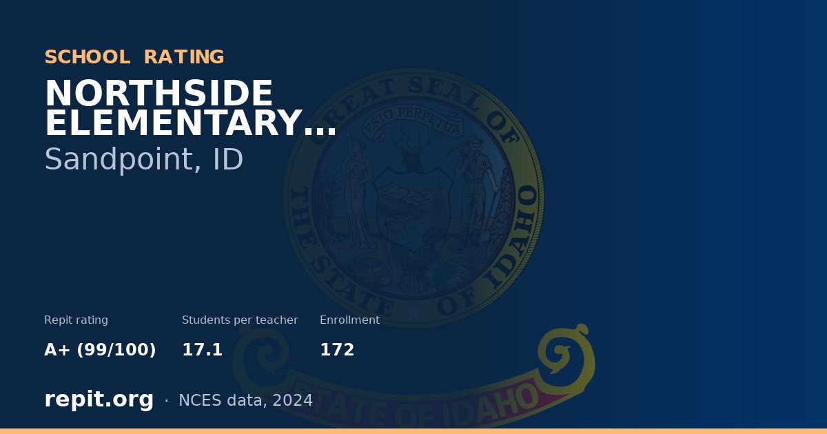 NORTHSIDE ELEMENTARY SCHOOL, Sandpoint, ID — Repit school rating A+ (99/100)