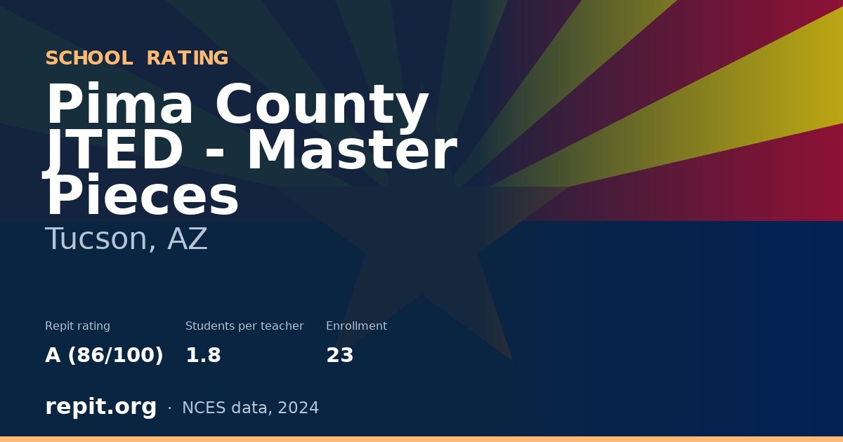 Pima County JTED - Master Pieces, Tucson, AZ — Repit school rating A (86/100)