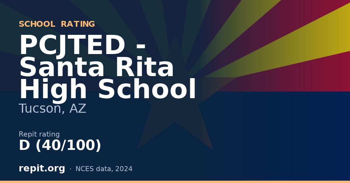 PCJTED - Santa Rita High School, Tucson, AZ — Repit school rating D (40/100)