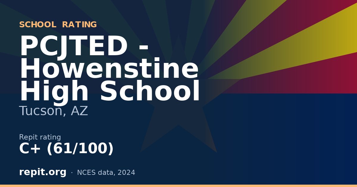 PCJTED - Howenstine High School, Tucson, AZ — Repit school rating C+ (61/100)