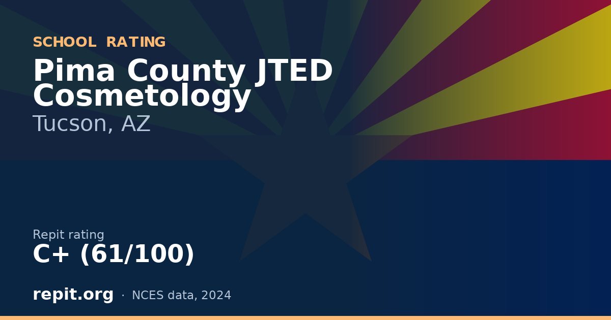 Pima County JTED Cosmetology, Tucson, AZ — Repit school rating C+ (61/100)