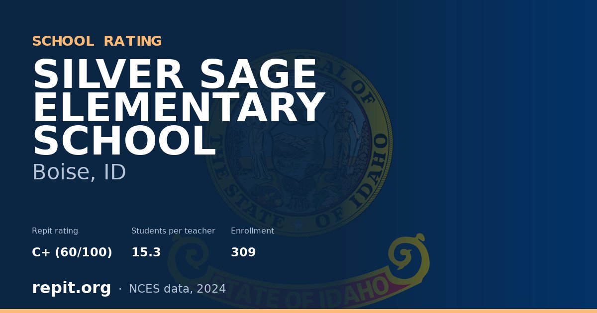 SILVER SAGE ELEMENTARY SCHOOL, Boise, ID — Repit school rating C+ (60/100)