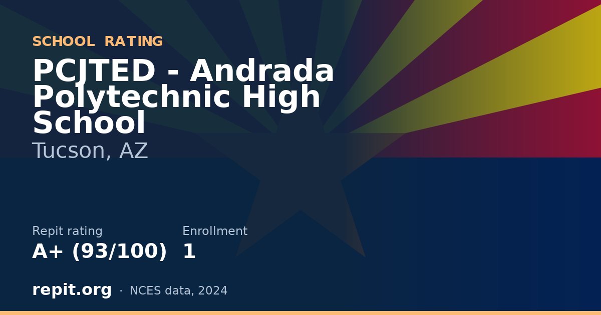 PCJTED - Andrada Polytechnic High School, Tucson, AZ — Repit school rating A+ (93/100)