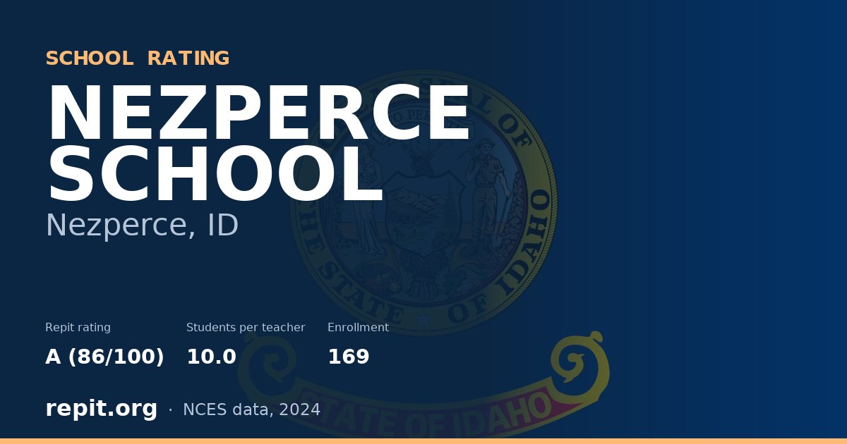 NEZPERCE SCHOOL, Nezperce, ID — Repit school rating A (86/100)