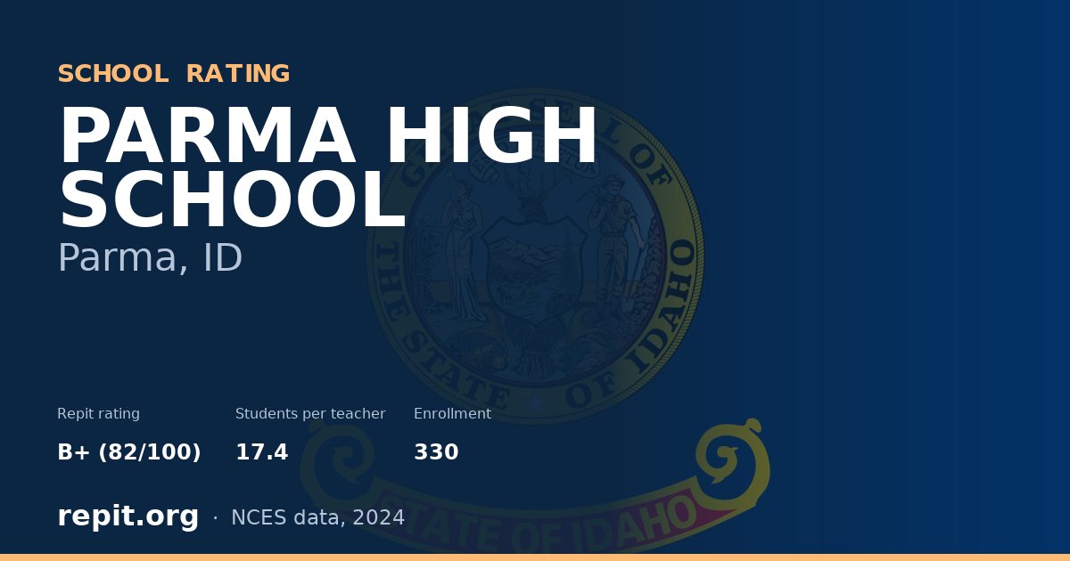 PARMA HIGH SCHOOL, Parma, ID — Repit school rating B+ (82/100)