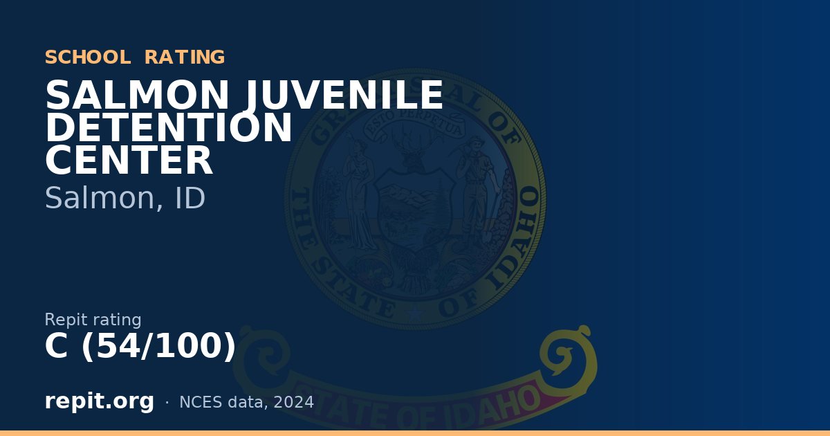 SALMON JUVENILE DETENTION CENTER, Salmon, ID — Repit school rating C (54/100)