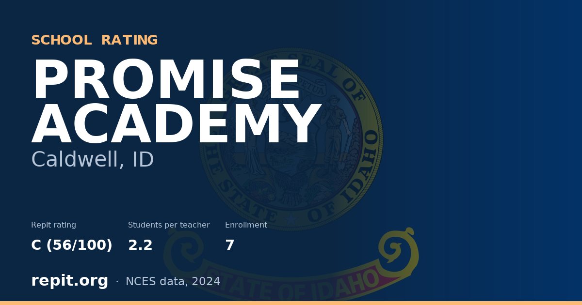 PROMISE ACADEMY, Caldwell, ID — Repit school rating C (56/100)