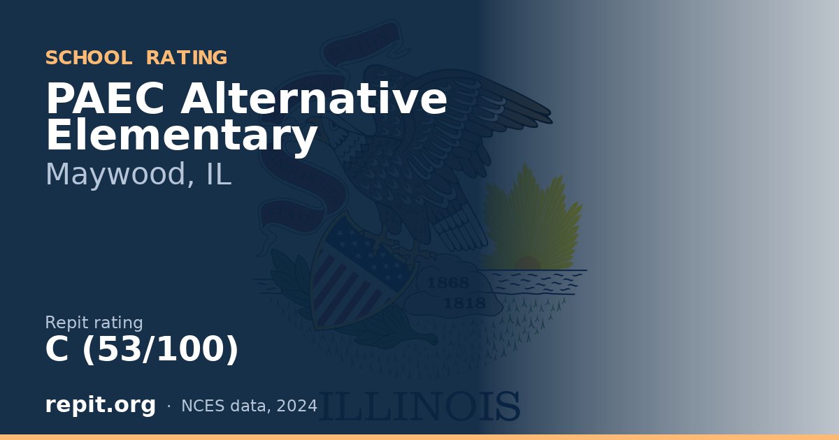 PAEC Alternative Elementary, Maywood, IL — Repit school rating C (53/100)