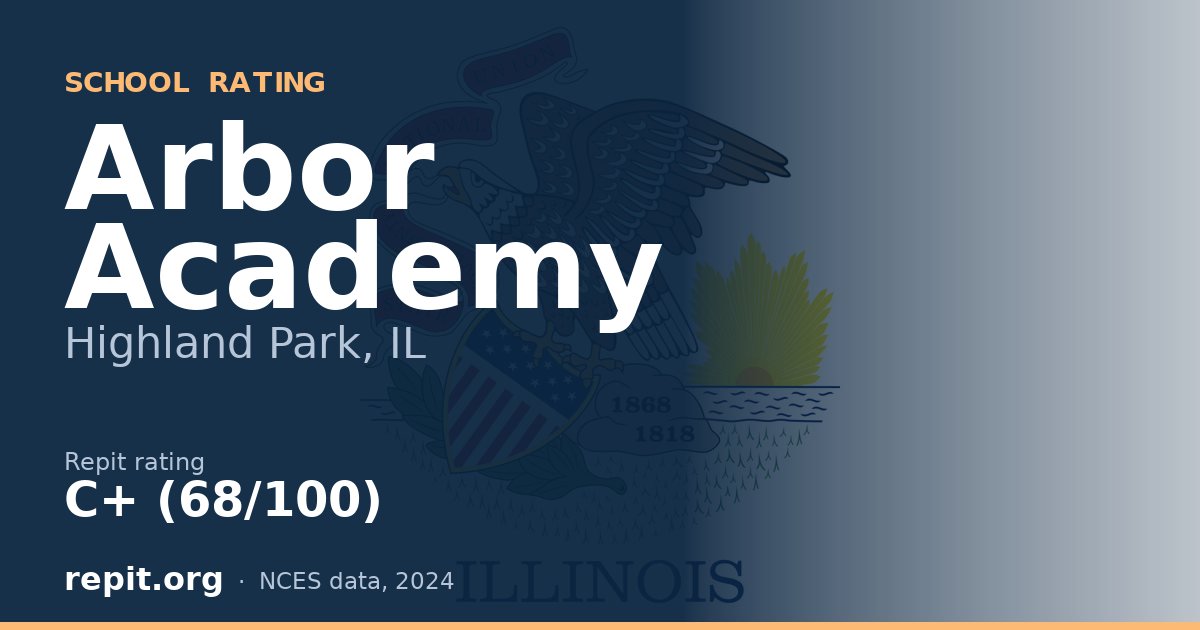 Arbor Academy, Highland Park, IL — Repit school rating C+ (68/100)
