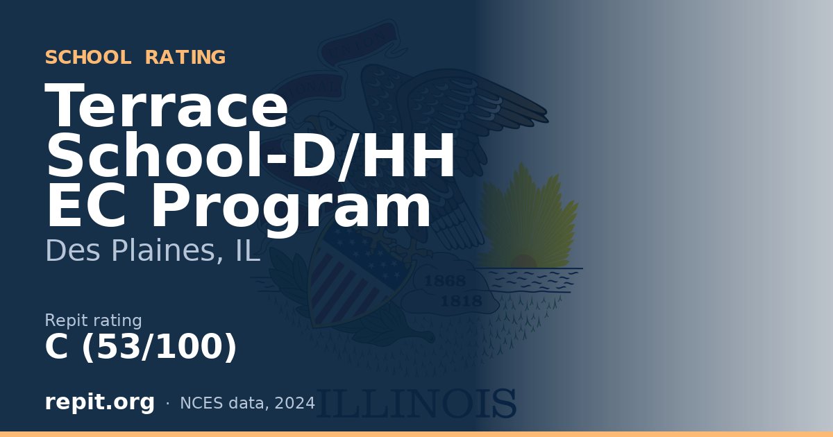 Terrace School-D/HH EC Program, Des Plaines, IL — Repit school rating C (53/100)
