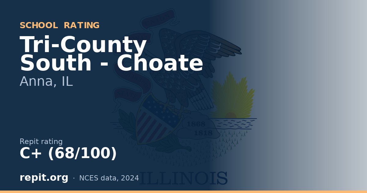 Tri-County South - Choate, Anna, IL — Repit school rating C+ (68/100)