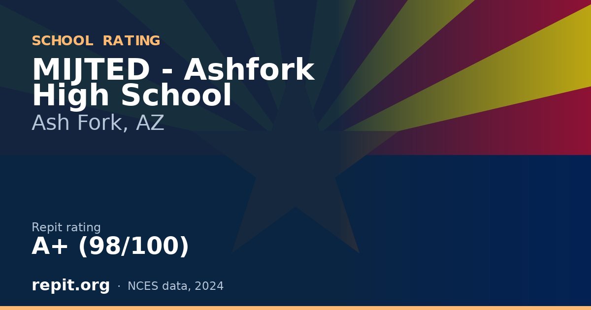 MIJTED - Ashfork High School, Ash Fork, AZ — Repit school rating A+ (98/100)