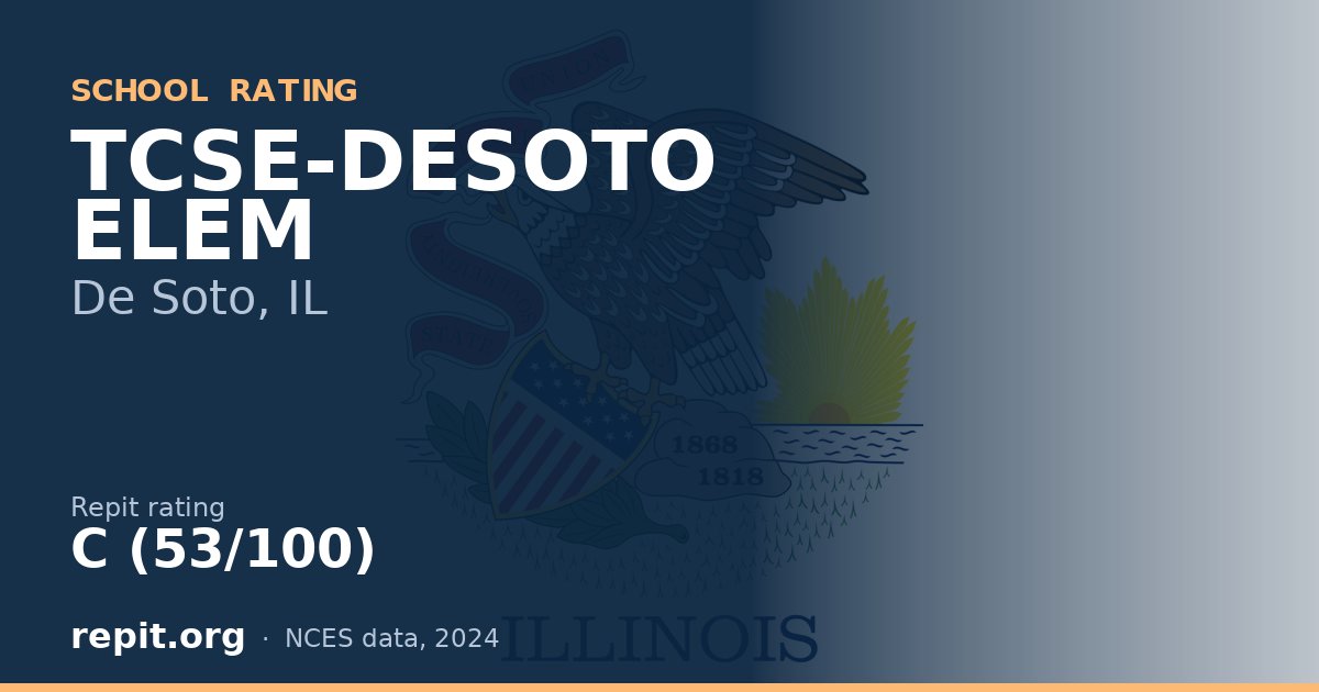 TCSE-DESOTO ELEM, De Soto, IL — Repit school rating C (53/100)