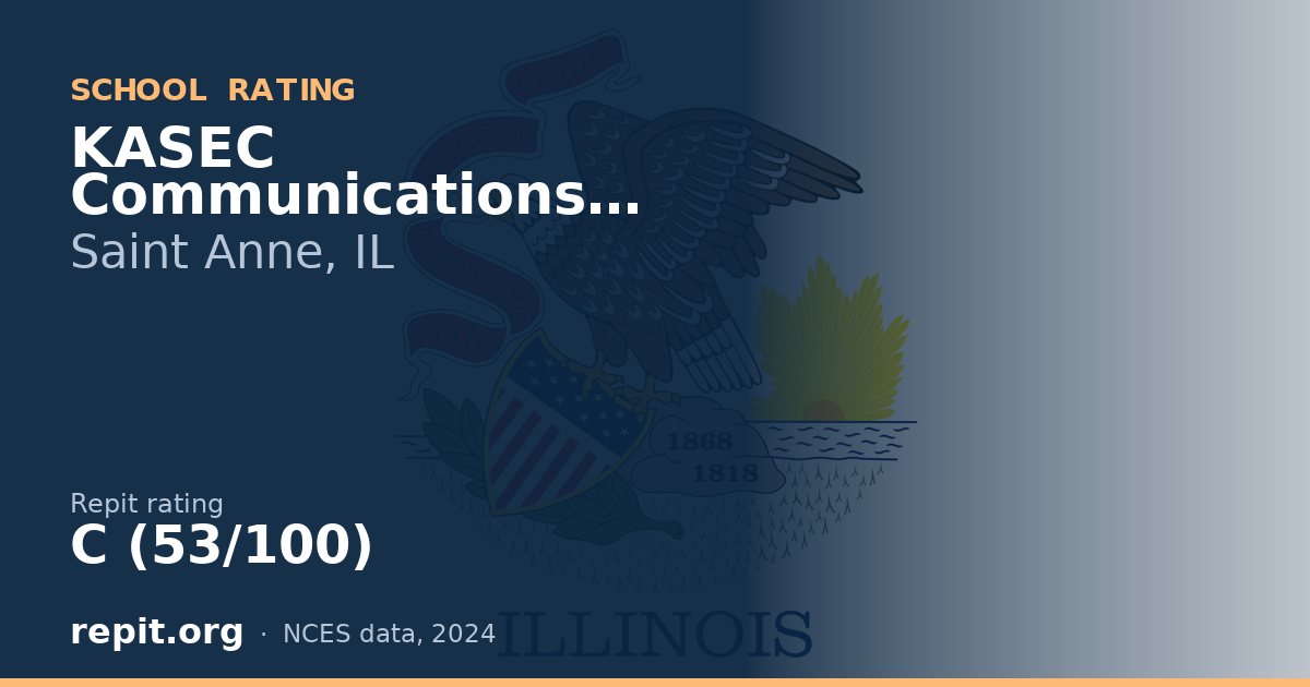 KASEC Communications Program, Saint Anne, IL — Repit school rating C (53/100)