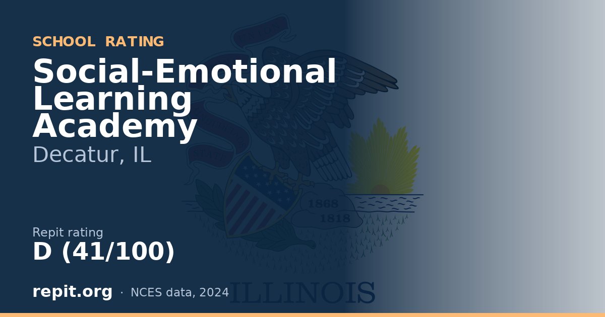 Social-Emotional Learning Academy, Decatur, IL — Repit school rating D (41/100)